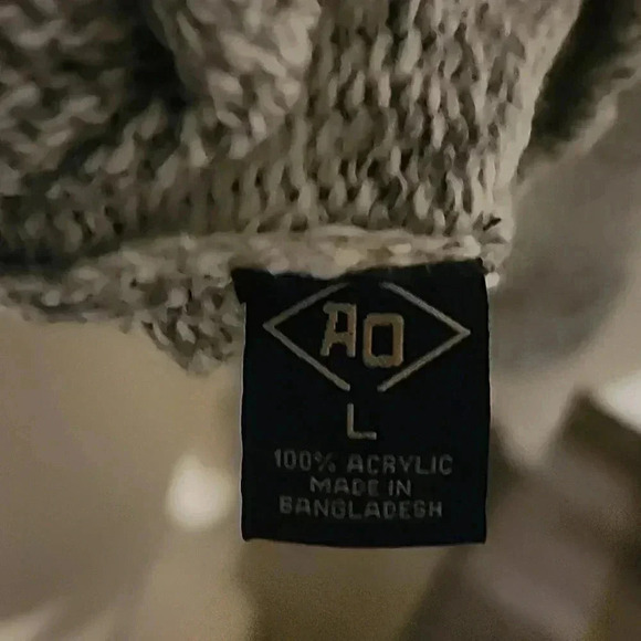 AMONGST OTHERS 1/4 BUTTON KNIT PULLOVER SWEATER SIZE L - Picture 4 of 5